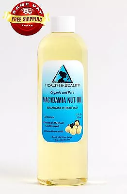 MACADAMIA NUT OIL ORGANIC By H&B Oils Center COLD PRESSED PREMIUM PURE 12 OZ • $10.58