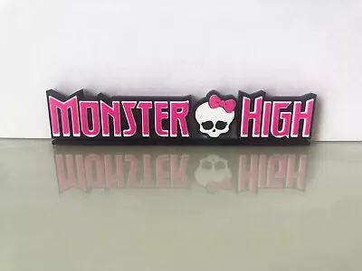 £11.75 • Buy Monster High Display Logo Text Stand Collectable Fashion Doll Be Yourself Unique