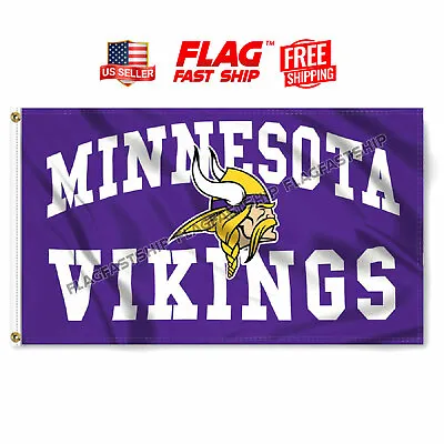 Minnesota Vikings 3X5 Flag Man Cave Banner Football New US Seller FREE Shipping  • $12.98