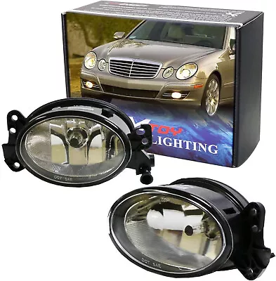 Complete Clear Lens Fog Lights W/H11 Halogen Bulbs For Mercedes C E R CLS ML Etc • $28.49