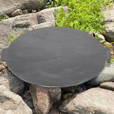 £25.95 • Buy Cast Iron Grill Pan With 3 Legs Non-Stick Griddle Plate Outdoor Camping BBQ Pans