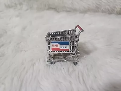 Vintage Acme Miniature Super Market Shopping Cart Fridge Magnet • $14.38