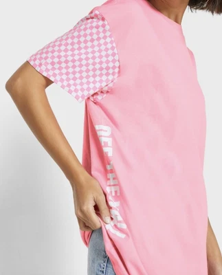 £12 • Buy Vans Womans Strawberry Pink Checkerboard Off The Wall T Shirt Size L