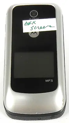 Motorola MOTO W418G - Black And Silver ( TracFone ) Cellular Flip Phone • $3.39