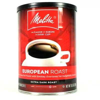 Melitta European Extra Dark Roast Extra Fine Grind Coffee 10.5 Oz BB: 4/2023 • $12.99