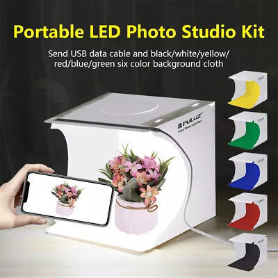 Portable Photo Studio Lighting Box Mini 6 Backdrop Photography LED Light Room • $9.76