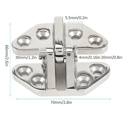 * 2pcs Marine Hatch Hinge 316 Stainless Steel MirrorPolishing Removable Pin Boat • $25.77