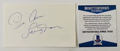 Sue Ane Langdon Signed Autographed 3x5 Card BAS Beckett Certified Actress • $79.95