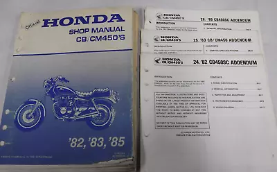 82 83 85 Honda Cb450 Cm450 Cb Cm 450 Shop Service Repair Manual O582-17g • $55