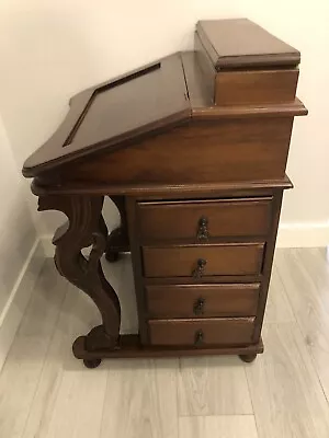Vintage Davenport Captain's Desk Sixteen Pullout Drawers Handcrafted • $290.58