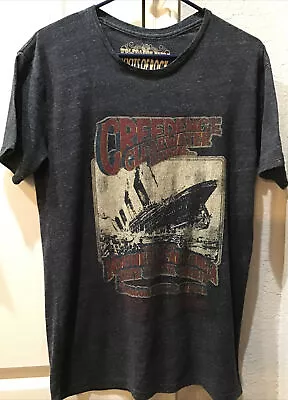 $28 • Buy CREEDENCE CLEARWATER REVIVAL 1969 Concert Poster Art T-SHIRT Wolfgangs Vault Sm