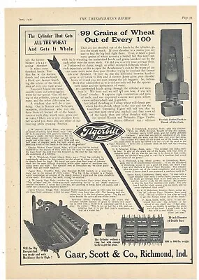 1911 Gaar Scott & Co. Ad: Tigerbilt Threshing Machinery - Richmond Indiana • $19.88