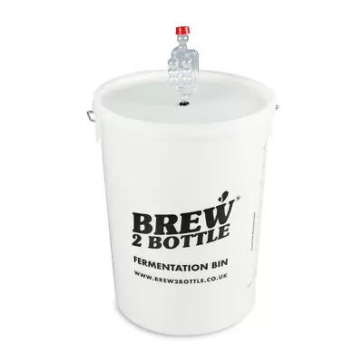 Brew2Bottle 25ltr Bucket Lid With Grommet & Bubbler Airlock • £13.95