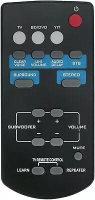 Remote Control For Yamaha YAS-101 YAS-101BL ATS-1010 Front Surround Soundbar • $13.24