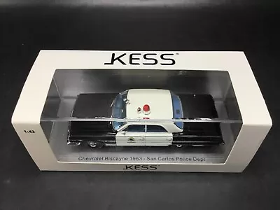 KESS Chevrolet Biscayne 1963 San Carlos Police Dept Rare 1:43 Scale Die Cast New • $4.99