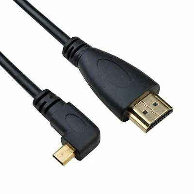 Right Angled 90 Degree Micro HDMI To HDMI Male HDTV Cable For Cell Phone • $7.27