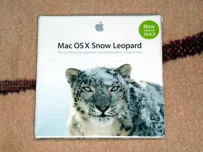 Apple Mac OS X Snow Leopard 10.6 MC573Z/A Operating System 10.6.3 OSX • $30