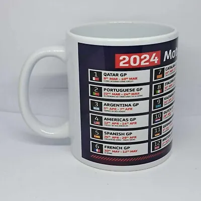 Moto GP Calendar Coffee Mug 2024 Motorbikes Gift Christmas Birthday Present Cups • £11.99