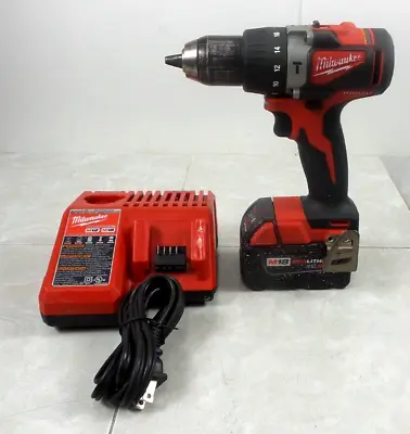 Milwaukee Hammer Drill/driver W/battery & Charger 2902-20   G125093-1b(co) Ee-18 • $99.95