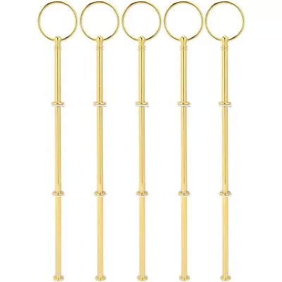 £10.58 • Buy 5 Set Wedding Metal Gold 3 Tier Cake Stand Center Handle Rods Fittings Kit