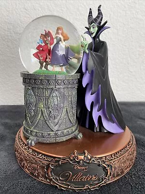 DISNEY Villains Maleficent From Sleeping Beauty Musical Rotating SnowGlobe *read • $479.95