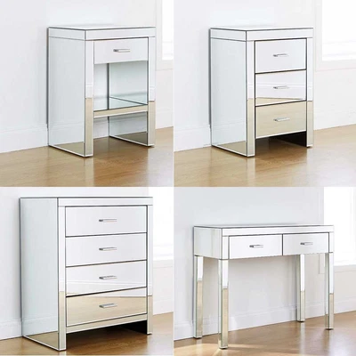 £234.99 • Buy Venetian Bedroom Range Bedside Table Chest Of Drawers Dressing Table & Stool