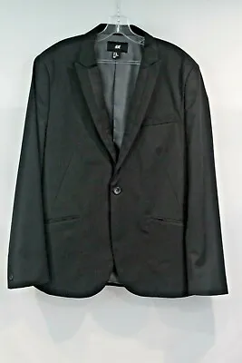 H & M Tuxedo Blazer Mens Size 44R Black Lined Single Breasted Vented Pockets • $24.99