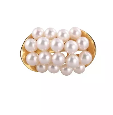 Mikimoto Pearl 18k Gold Ring • $500