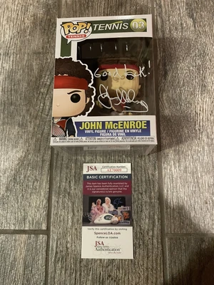 $299.99 • Buy John Mcenroe Signed Tennis Funko Pop Jsa Coa Rare Auto  Autographed 03