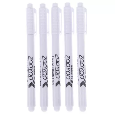 $2.09 • Buy 3PCS New White Liquid Chalk Pen Marker Chalkboard Blackboard Pen ErasableS.FY