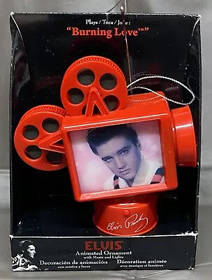 Elvis Presley Projector Animated Ornament Plays Burning Love • $24.99