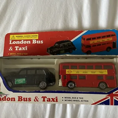 London Bus And Taxi Model By Thomas Benacci - Boxed • £8.99