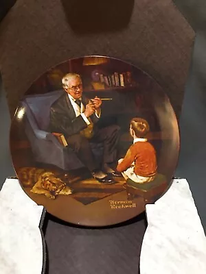 Knowles Norman Rockwell Plate  The Tycoon” 1982 Limited Edition Authentic NOS • $195