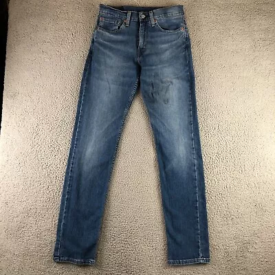 Levis 511 Slim Fit Jeans Mens 28x32 Medium Blue Wash Distressed Denim • $22