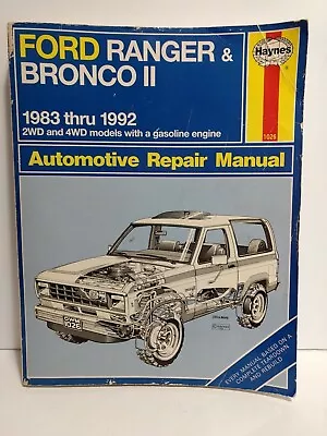 Haynes Automotive Repair Manual 1983-92  Ford Ranger Bronco II 2WD 4WD • $15