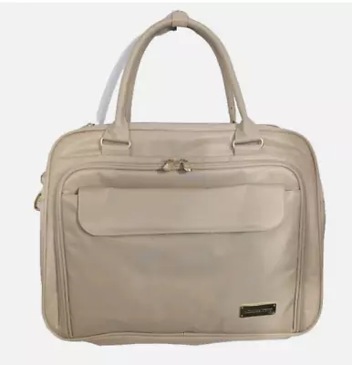 Samantha Brown Carry All Bag Satchel W/Accessories - Mellow Buff • $69