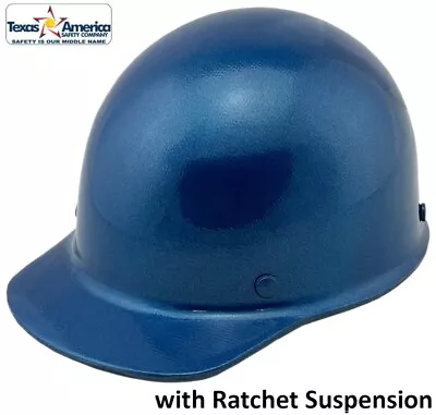 MSA Skullgard Cap Style With Ratchet Suspension - Custom Metallic Blue • $139