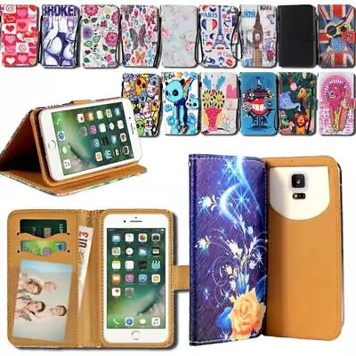 For Apple IPhone 345678/Itouch 3456 - Leather Wallet Stand Cover Case • £1.49