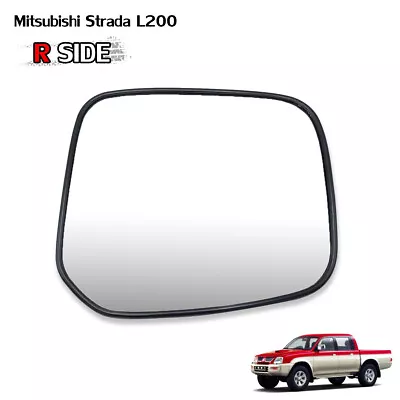 Rh Wing Side Door Mirror Glass Len Fits Mitsubishi L200 Strada Animal 2000 2005 • $29.19