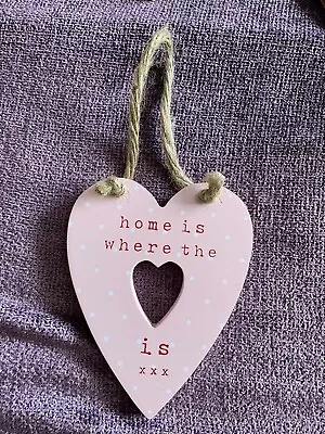 £3.80 • Buy Home Is Where The Heart Is Plaque Sign
