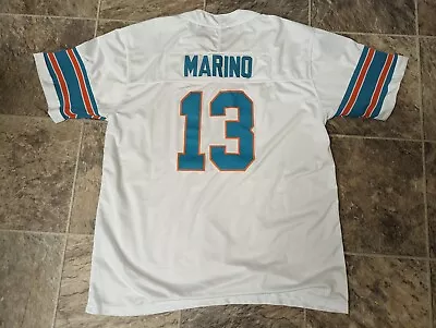 New W/o Tags Sewn Stitched Dan Marino #13 White Jersey Shirt XL • $32.99