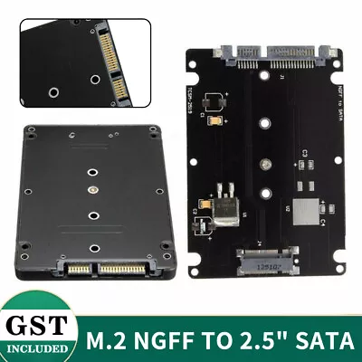 SATA M.2 SSD To 2.5  SATA M.2 NGFF SSD To SFF-8639 Adapter Best FAST AU • $8.66