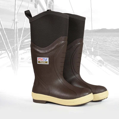 £79.99 • Buy XTRATUF Men's 15  Insulated Elite Legacy Brown Sailing Deck Boots 22613
