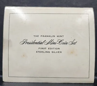The Franklin Mint Presidential Mini Coin Set First Edition Sterling Silver #718 • $75