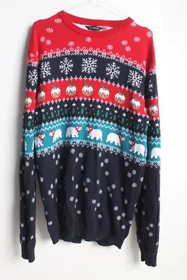£4.99 • Buy Peacocks Mens Knitted Christmas Jumper - Size XL Extra Large (4h)