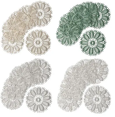 £6.89 • Buy Floral Lace Round Doilies Pack Of 6 Traditional Doyleys Vintage Home Table Mat