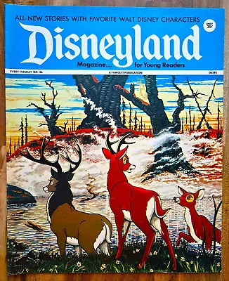 Vintage 1972 Disneyland Magazine #36 With Bambi Cover • $6.99
