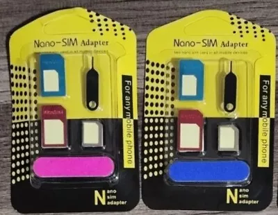 Lot Of100 Nano To Micro/Standard SIM Card Adapter Converter For Phones Universal • $29