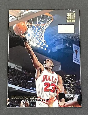 1993-94 Topps Stadium Club Michael Jordan 1st Day Issue Triple Double #1  • $450