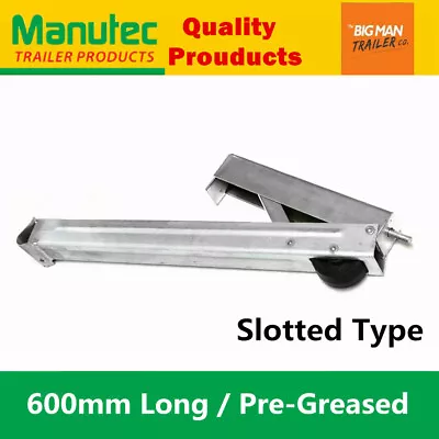 Manutec Caravan Corner Leg Stabilizer Steady Leveller 600mm Slot Type + Wheel • $50